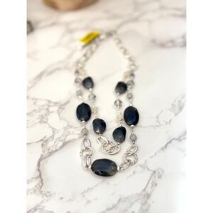 Stunning Dillards Faceted Multi strand Necklace